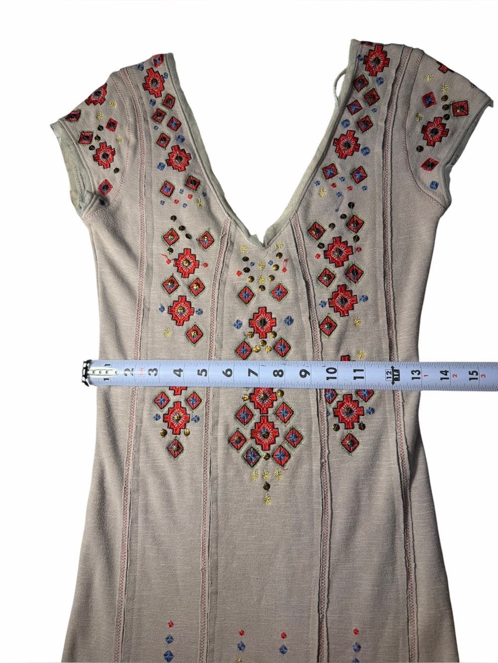 Free People "Rich In Embroidery" mini xsmall dress - Picture 10 of 14